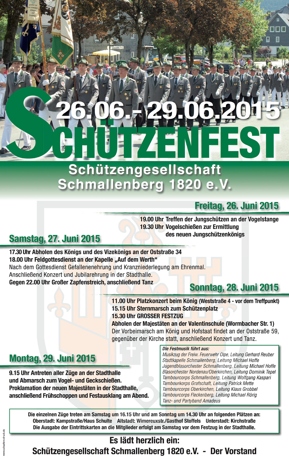Schützenfestplakat 2015
